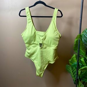 Lime Green One Piece Swimsuit